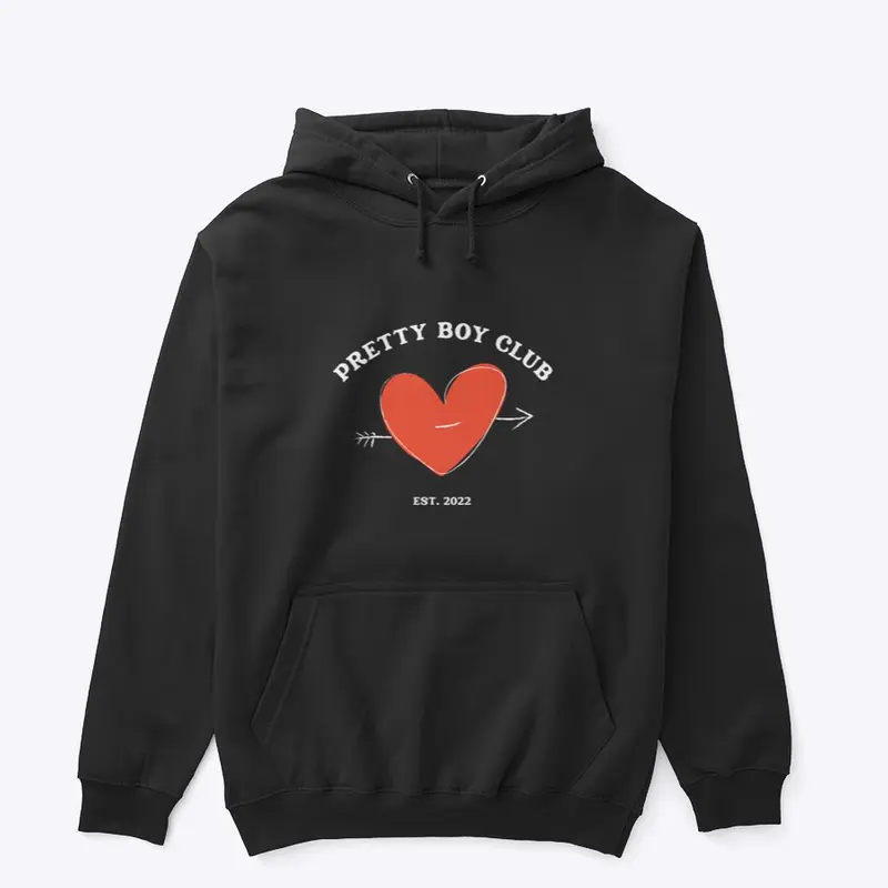 Pretty Boy Club - large print hoodie